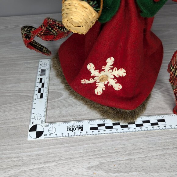 Angel Tree Topper Christmas Centerpiece Ceramic Head & Hands with Basket - Picture 8 of 10